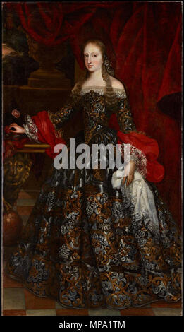 .  English: Maria Anna of Neuburg (1667-1740), queen of Spain . 17th century.   859 Mariana de Neoburgo reina de Espana Stock Photo