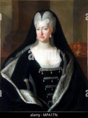 . English: Maria Anna of Neuburg, dowager queen of Spain . 8 May 2016. Robert Gabriel Gence 859 Mariana de Neoburgo reina viuda Stock Photo