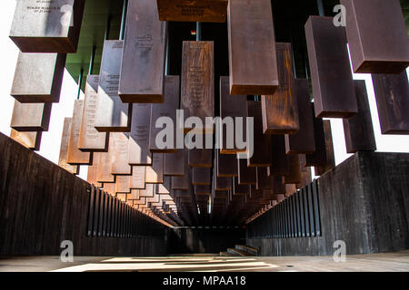 The National Memorial for Peace and Justice or National Lynching Memorial, Montgomery, Alabama, USA Stock Photo