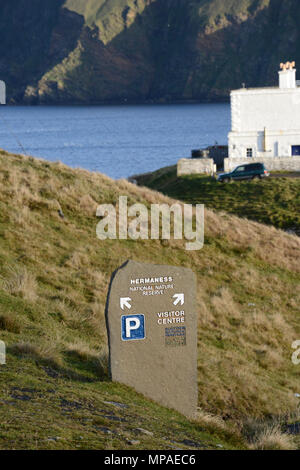 Unst the most northerly of the Shetland Islands home of Saxa Vord RAF radar station, Hermaness nature reserve and proposed UK space centre launch site Stock Photo