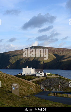 Unst the most northerly of the Shetland Islands home of Saxa Vord RAF radar station, Hermaness nature reserve and proposed UK space centre launch site Stock Photo