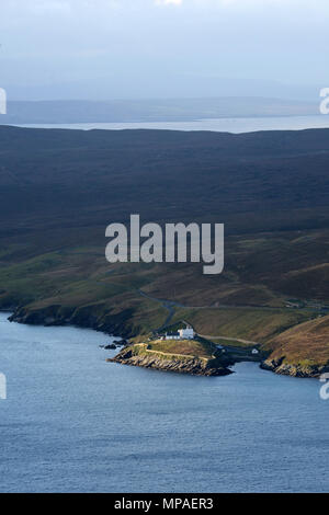 Unst the most northerly of the Shetland Islands home of Saxa Vord RAF radar station, Hermaness nature reserve and proposed UK space centre launch site Stock Photo