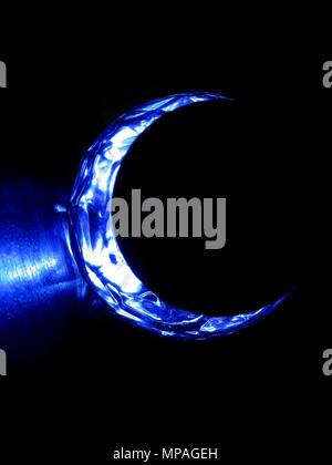 Blue crescent. Stock Photo