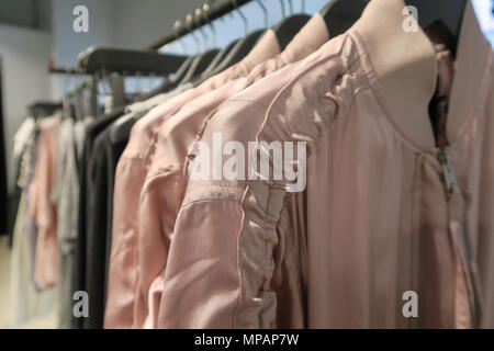 AllSaints Fifth Avenue Clothing Store Interior, NYC, USA Stock Photo