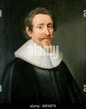 Hugo de Groot . Portrait of the Dutch lawyer and statesman Hugo de Groot, also known as Hugo Grotius. 1631.   892 Michiel Jansz van Mierevelt - Hugo Grotius Stock Photo