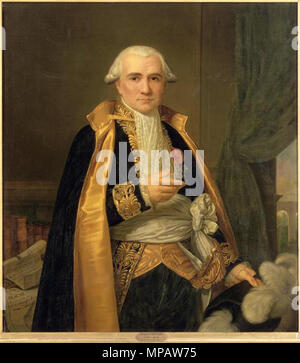 900 Naigeon Elzidor - Gaspard Monge (1746-1818), comte de Peluse, mathématicien, en grand habit de Président du Sénat Conservateur Stock Photo