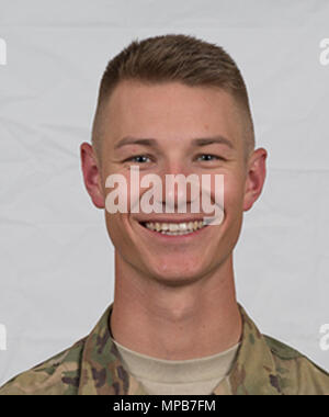 Spc. Vincent Humerickhouse, a native of Broken Arrow, Oklahoma, assigned to Headquarters and Headquarters Company, 1st Battalion, 279th Infantry Regiment was among the 45th Infantry Brigade Combat Team Soldiers who evacuated residents from a burning apartment building in downtown L'viv, Ukraine on 16 July.    Soldiers with the Oklahoma Army National Guard’s 45th IBCT are currently deployed to Ukraine in support of the Joint Multinational Training Group-Ukraine, an international coalition dedicated to building the training capacity of the Ukrainian army. Stock Photo