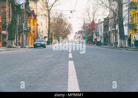 Quiet street in the city Stock Photo
