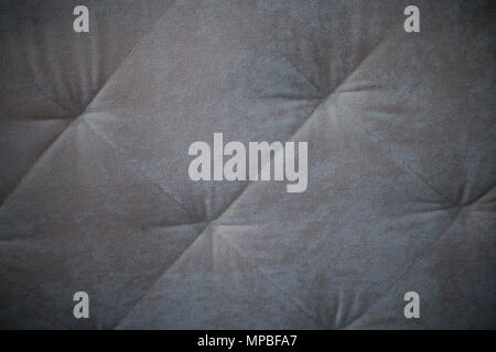 Leather Sofa Texture Seamless Background, Gray upholstery sofa with dents Stock Photo