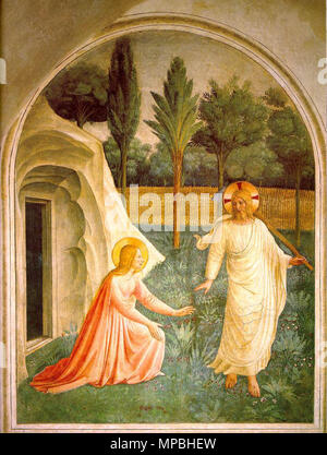 Noli Me Tangere, Fresco By Fra Angelico Stock Photo - Alamy