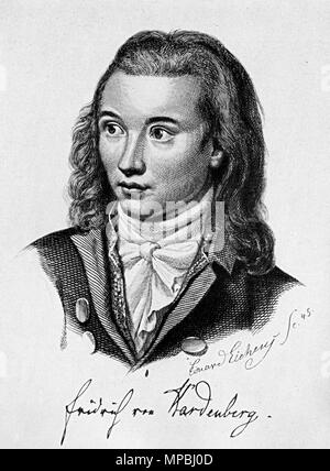 Novalis (Friedrich Freiherr von Hardenberg; 1772-1801)   1845.   934 Novalis2 Stock Photo