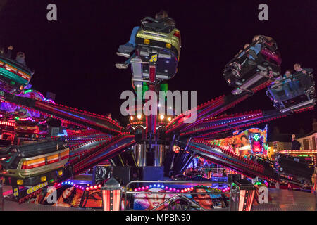 Fairground ride at Stokesley Show, North Yorkshire, England, UK Stock Photo