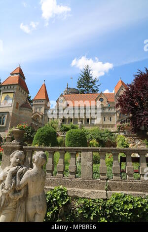 The front view of the Castle of Bory at Székesfehérvár, Hungary Stock Photo