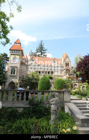 The front view of the Castle of Bory at Székesfehérvár, Hungary Stock Photo