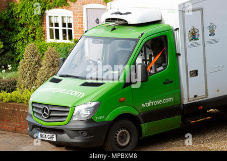 Waitrose delivery van Stock Photo