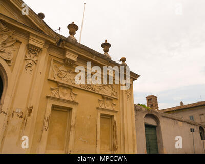 palace where the keyhole is on the Aventine Rome Stock Photo