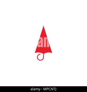 Umbrella icon, logo vector graphic design. Stock Vector