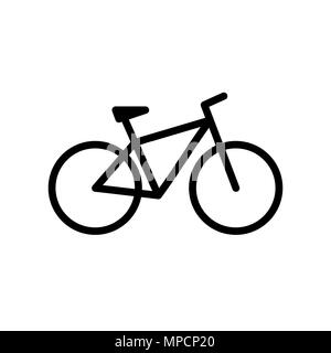 Bicycle. Bike icon vector in flat style Stock Vector