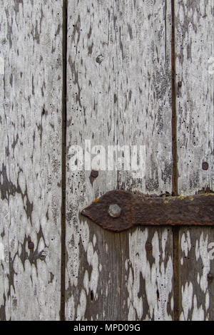 hinge on barn door Stock Photo