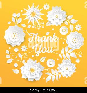 Thank you - modern vector colorful illustration Stock Vector