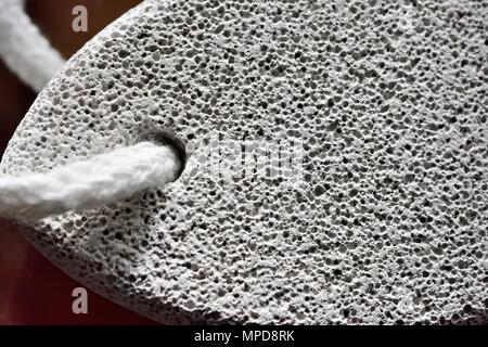 pumice stone on rope close up macro Stock Photo