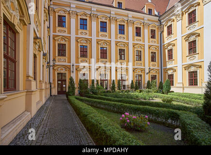 Wroclaw the baroque building of the philological faculty. former Jesuit college Wroclaw Stock Photo