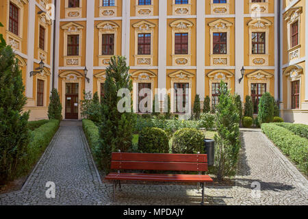 Wroclaw the baroque building of the philological faculty. former Jesuit college Wroclaw Stock Photo