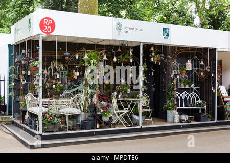 Potting Up Ltd tradestand at the 2018 RHS Chelsea Flower Show Stock Photo
