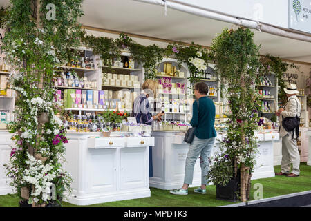 Tradestand at the RHS Chelsea Flower Show Stock Photo