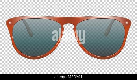 sun glasses vector illustration realistic Stock Vector