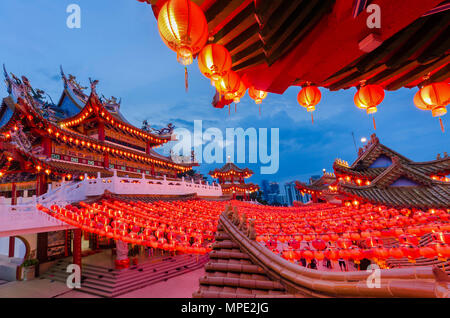 Kuala Lumpur,Malaysia - February 22, 2018 : During Chinese New Year,many people come to Thean Hou Temple to pray for a better year head Stock Photo