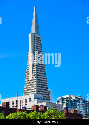 Transamerica Pyramid Building - San Francisco, CA Stock Photo