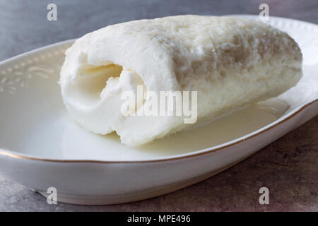 Kaymak / Butter Cream for Turkish Breakfast. Organic Food. Stock Photo