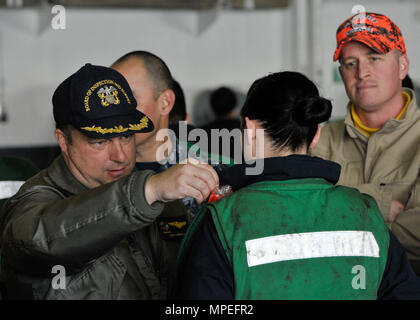 Insurv US Navy A member of an Inspection Survey (INSURV) team checks the ...