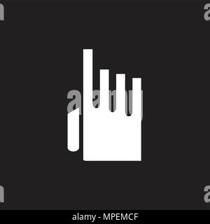 finger click or push the button vector illustration Stock Vector