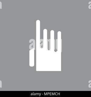 finger click or push the button vector illustration Stock Vector