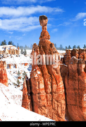Bryce Canyon National Park, Utah, USA fresh winter snow Stock Photo