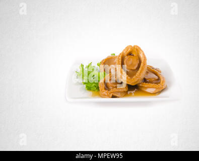 abalones or raw abalones on the background Stock Photo