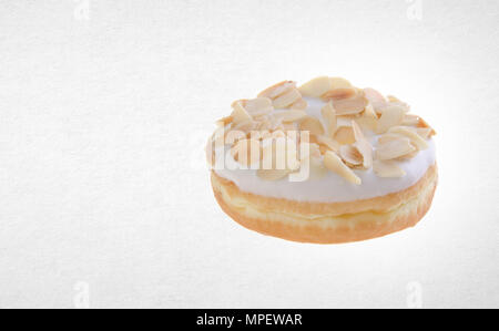 donut or almond donut on a background Stock Photo