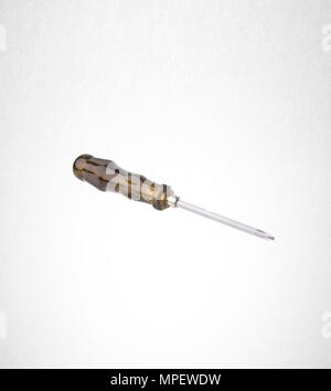screwdriver or steel screw driver on a background Stock Photo