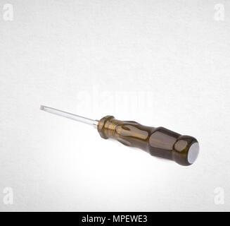 screwdriver or steel screw driver on a background Stock Photo