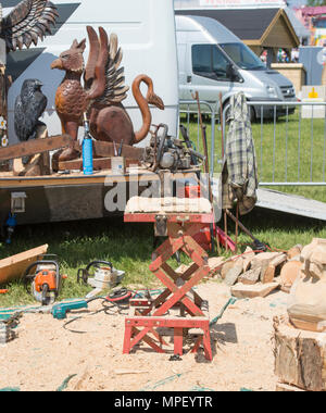 Whittling wood craft carving work Stock Photo - Alamy