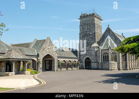 Crematorium and chapel, Bournemouth, UK Stock Photo