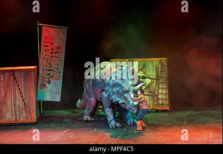 Dinosuar world enetertainment childrens show Stock Photo