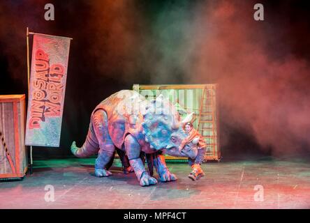 Dinosuar world enetertainment childrens show Stock Photo