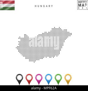 Hungary Map Outline Country Shape Sharp Polygonal Geometric Style Vector Stock Vector Image Art Alamy