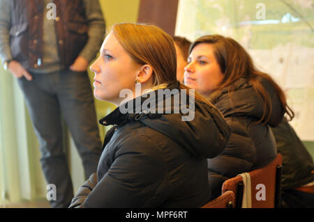 Professional staff members, Katy Quinn (foreground) and Catherine