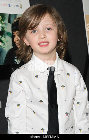 New York, NY - May 21, 2018: Leo James Davis attends A Kid Like Jake premiere at The Landmark at 57 West Stock Photo