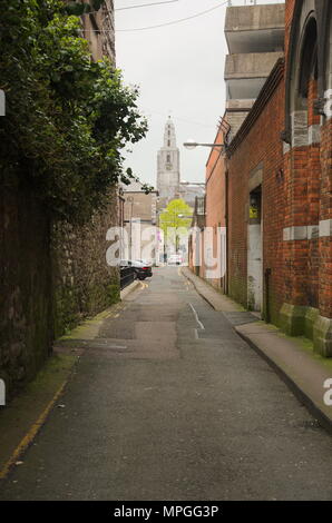 Shandon or St Annes at the end of an ally Cork Stock Photo