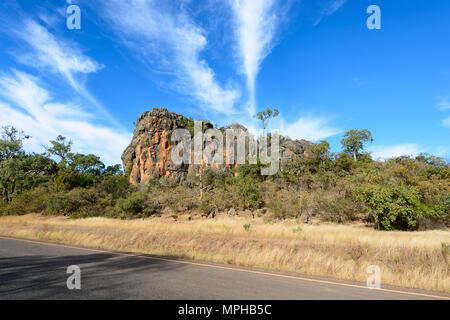 Spectacular limestone outcrop in Chillagoe-Mungana Caves National Park, Far North Queensland, FNQ, QLD, Australia Stock Photo